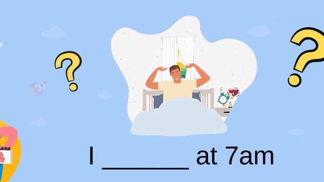 Present simple - Daily Routine Verbs - English ESL смотреть онлайн