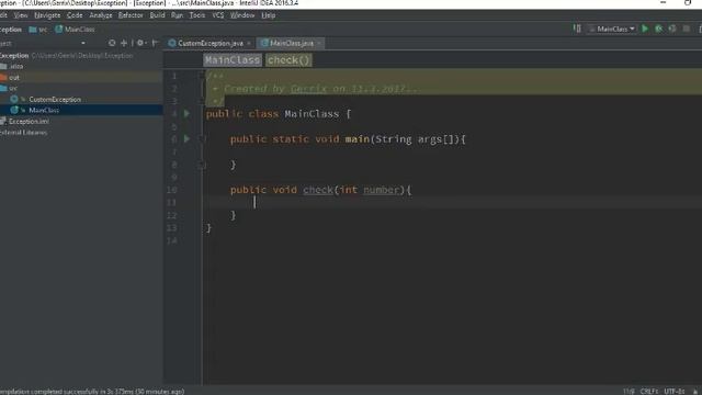 Java - Write Custom Exception TUTORIAL смотреть онлайн