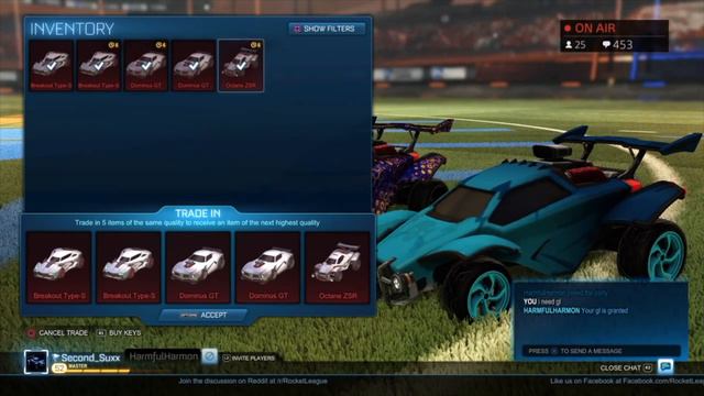 BEST ROCKET LEAGUE TRADE UPS #2! | PAINTED ENDO, PAINTED ROULETTE & MORE!