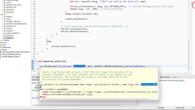 STM32 ETHERNET #9 TCP SERVER and CLIENT || NETCONN || FREERTOS || LWIP смотреть онлайн