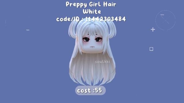 AESTHETIC WHITE HAIR FOR BLOXBURG + CODES | ROBLOX #2 смотреть онлайн