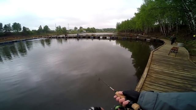 Ловля форели в КРХ Савельево-2 17.05.2016 смотреть онлайн