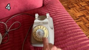Звук старого дискового телефона - снятие трубки и набор номера
