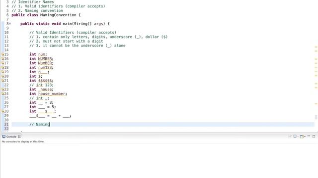 Java Tutorial: Naming Convention (camelCase) смотреть онлайн