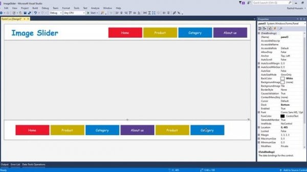 Designing an Image Slider in Windows form Application C#