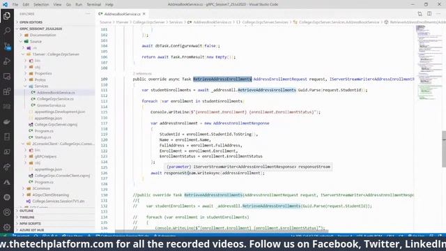 gRPC Service : gRPC Service Server - Side Streaming | Session 8 | Talks Academy смотреть онлайн