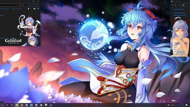 Genshin Impact - Ganyu Custom Theme Windows 10 смотреть онлайн