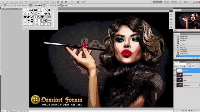 Превращаем фото в комикс. Уроки Photoshop. смотреть онлайн