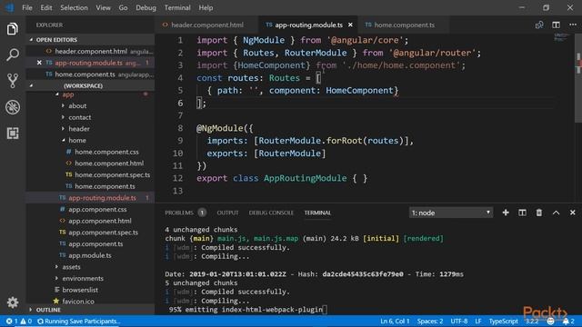 Hands-On TypeScript 3 and Angular 7 for Web Development : Routing and Navigation | packtpub.com смотреть онлайн