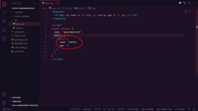Data binding - VueJS Fundamentals смотреть онлайн