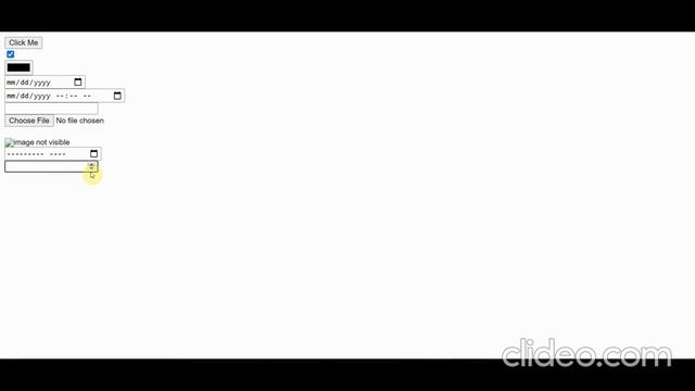 HTML Input Element смотреть онлайн