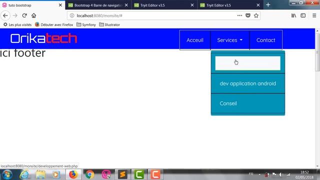Comment Créer site web Responsive - dropdown - 4 - [Tuto] Bootstrap #9 смотреть онлайн