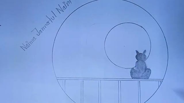 how to draw a veranda in a circle | art's of Naima | easy drawing смотреть онлайн