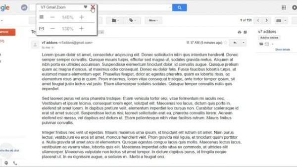 V7 Gmail Zoom