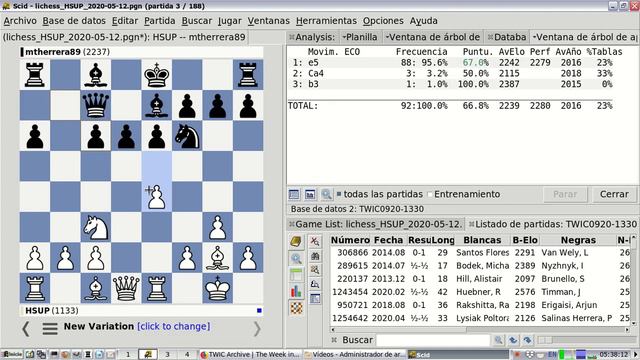 Como analizar una partida con SCID, La Siciliana Paulsen смотреть онлайн