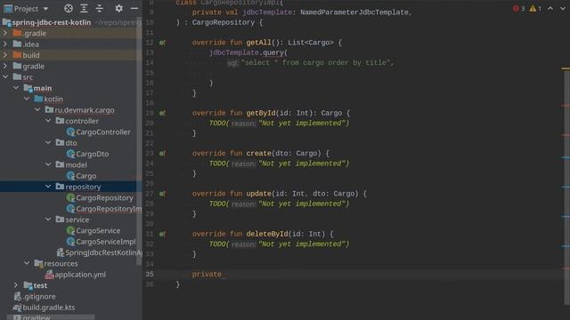 Spring JDBC, REST и Kotlin: чтение данных и поиск по id смотреть онлайн