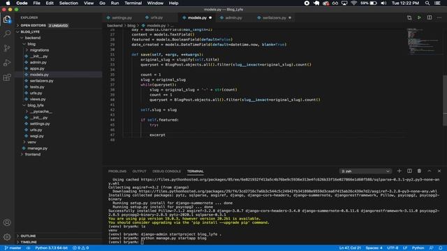 Django React Blog App | Part 2 - Backend Setup смотреть онлайн
