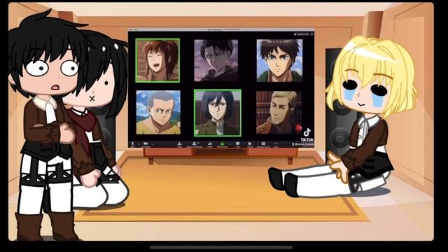 Mikasa eren and armin react to aot zoom meeting (very short) смотреть онлайн