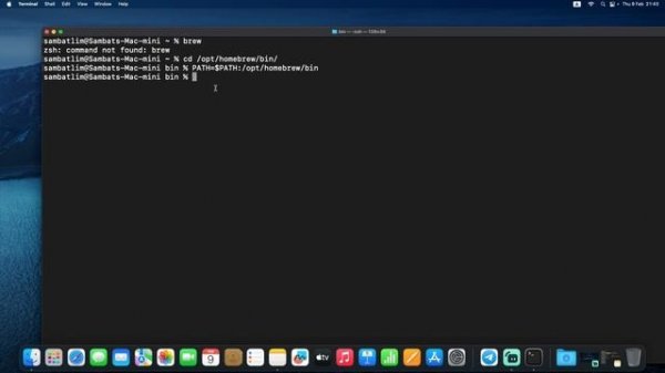 Fix Brew command not found in mac
