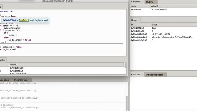Stack Algorithm Solutions - Check if String has balanced parenthesis смотреть онлайн
