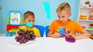 Vlad and Niki Chocolate Pop it Challenge