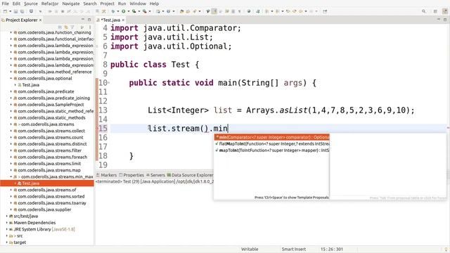 32 Java 8 Stream min() and max() Methods Example смотреть онлайн