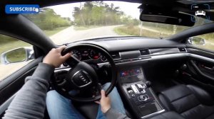 Audi S8 V10 POV Test Drive 5.2 FSi & SOUND
