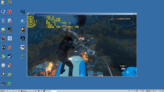 Just Cause 3 запуск на супер слабом ПК (2 ядра, 2 ОЗУ, GeForce GT 630 1 ГБ) смотреть онлайн