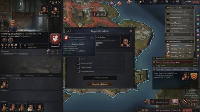 King Harold of England - Crusader Kings 3 - Part 2 смотреть онлайн