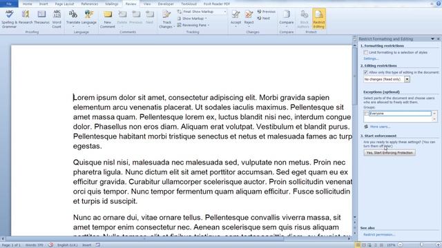 Prevent Others From Editing Your Document In Word