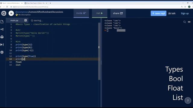 Basic Types in Python смотреть онлайн