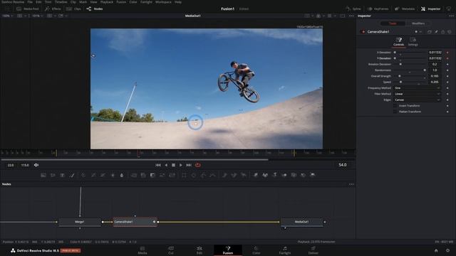 How to Add Realistic Camera Shake in DaVinci Resolve Fusion - FREE Version смотреть онлайн