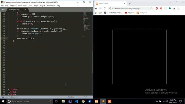 Snake Game With Js Html And CSS || PHP Lectures || JS Project With Html Css || JS Game Project смотреть онлайн