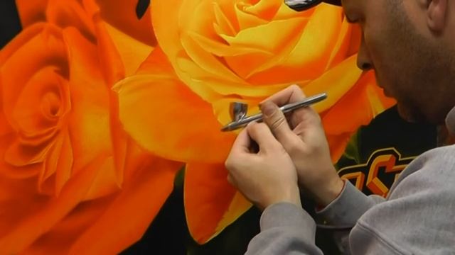 Two Roses Airbrush Painting Part 2 смотреть онлайн
