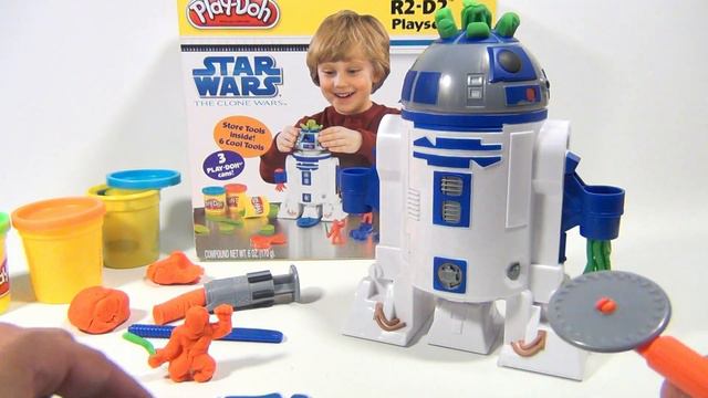 Play-Doh Star Wars The Clone Wars R2-D2 Playset No. 24085, 2009 Hasbro Toys смотреть онлайн
