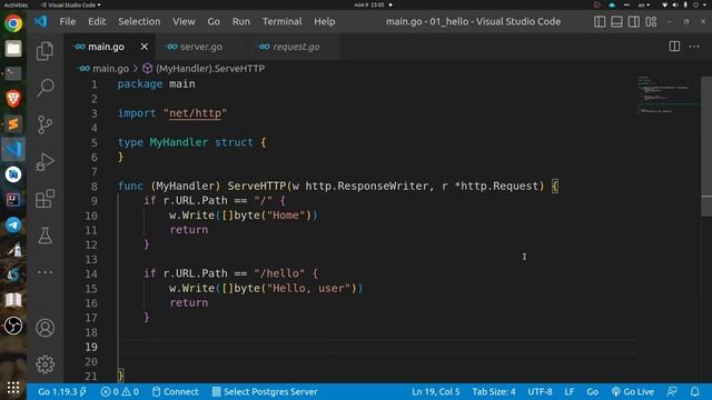 2. Простой роутинг на GoLang смотреть онлайн