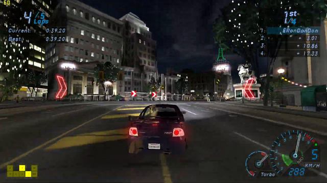 NFS Underground - Olympic Square Reverse 5 Laps - KB WR смотреть онлайн