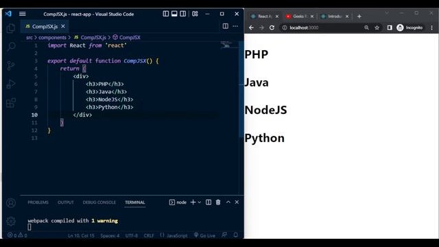 ReactJS Tutorial for Beginners #8- JSX [Hindi] смотреть онлайн