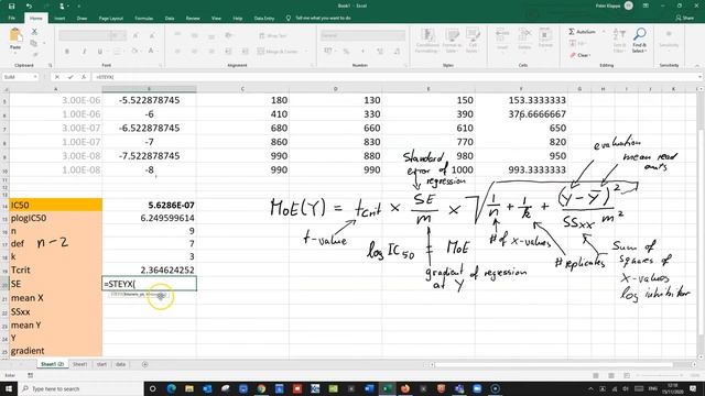 Calculating an IC50 value and its Margin of Error смотреть онлайн