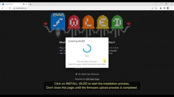 WLED Installation on ESP32 | Easiest Method