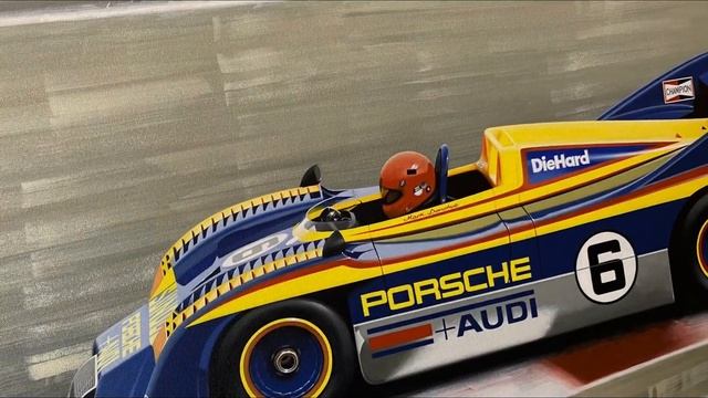 1973 Porsche 917/30 Can-Am Spyder Original Painting by Lance Grootboom.