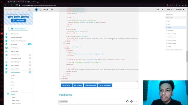 How To Use & Customize VueJs Quasar Dialog (QDialog)