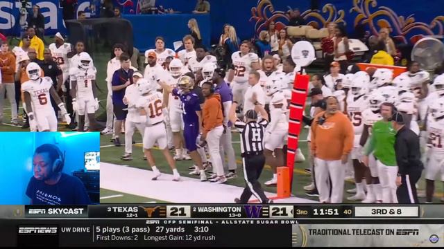 #3 Texas vs #2 Washington Highlights | 2024 Sugar Bowl | College Football Highlights | REACTION смотреть онлайн