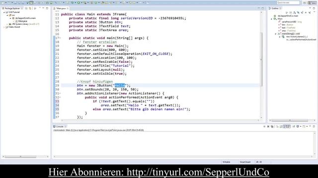 Java Tutorial (Advanced) #2 - Listener! (German/HD) смотреть онлайн