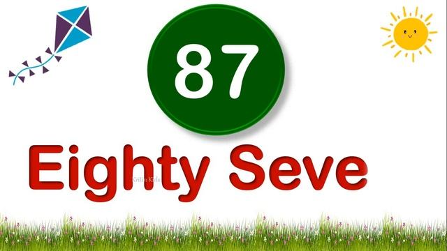 81 to 90 Numbers Names for Kids | Number Spellings 81 to 90 | Count Number with Spelling 81-90 смотреть онлайн