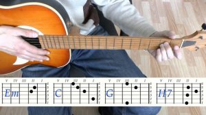 Половинка У ночного огня Аккорды Танцы Минус Разбор песни на гитаре без барэ Бой