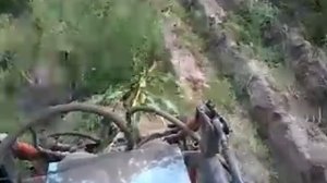 касилка роторная от гидромотора в работе