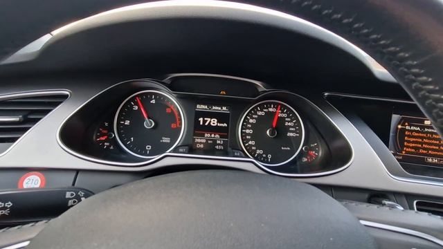 Audi A4 avant 2.0 TDI quattro s-tronic 177cp , 120km/h -200km/h смотреть онлайн