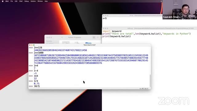 Keywords, Operators and User input in Python | LIVE Community Classes | MySirG смотреть онлайн