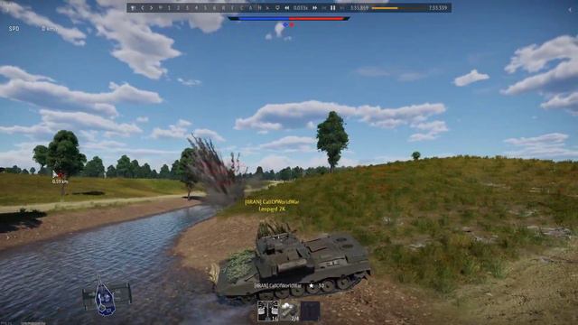 War Thunder short part 1 Slow motion short Leopard 2k cut enemy Head and explode смотреть онлайн